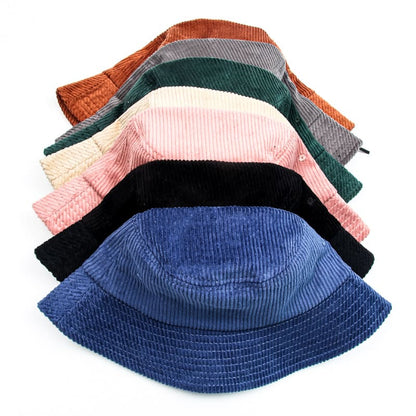 Autumn Corduroy Bucket Hat – Soft Cotton Everyday Hat
