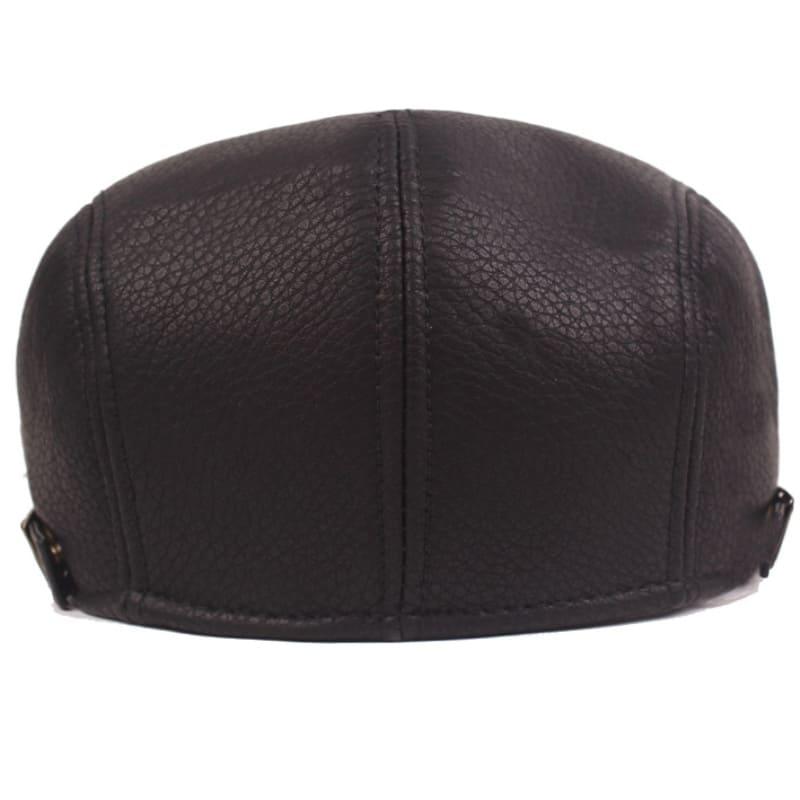 Barklay Leather Flat Cap - Vegan Leather Cap For Casual And Smart Looks Cruelty Free
