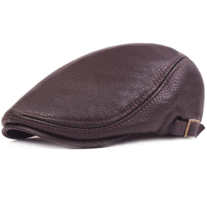 Barklay Leather Flat Cap - Vegan Leather Cap For Casual And Smart Looks Cruelty Free