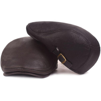 Barklay Leather Flat Cap - Vegan Leather Cap For Casual And Smart Looks Cruelty Free