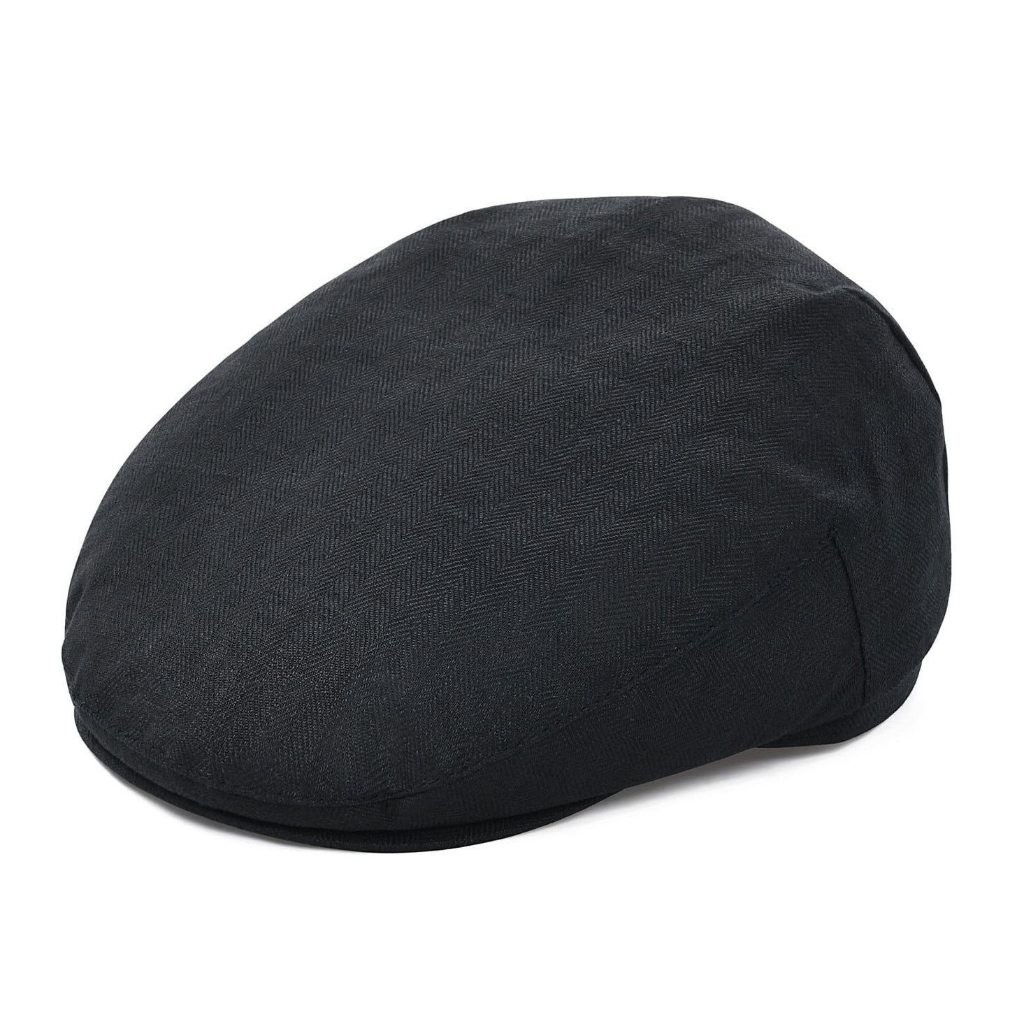 Barklay Plain Linen Flat Cap - Lightweight Minimalist Headwear For Smart Casual Outfits