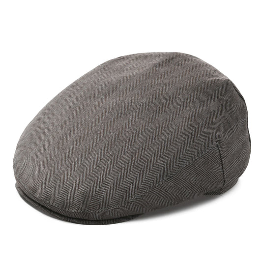 Barklay Plain Linen Flat Cap - Lightweight Minimalist Headwear For Smart Casual Outfits