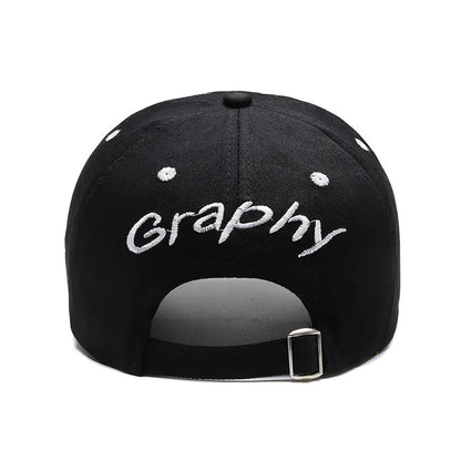 Bat Gaphy Cotton Baseball Cap - Classic Embroidered Cotton Cap For Casual Style Today