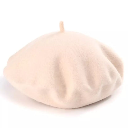 Baudelaire Knitted Wool Beret – Minimalist Soft French Style Hat