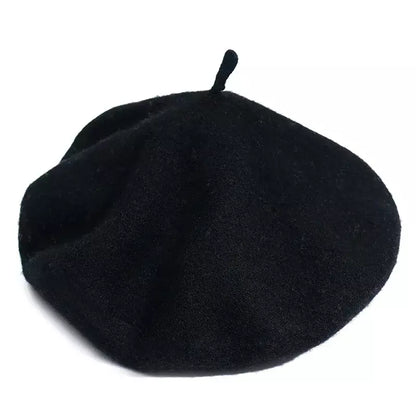 Baudelaire Knitted Wool Beret – Minimalist Soft French Style Hat