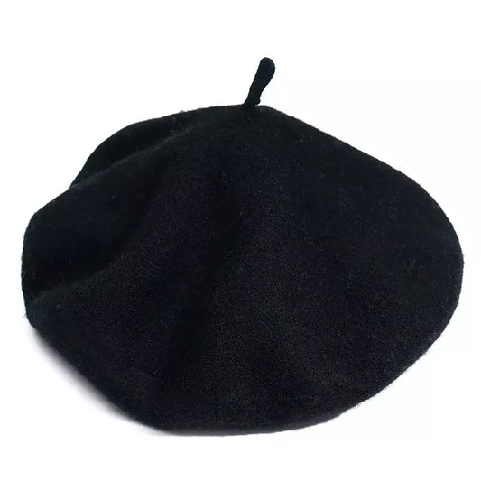 Baudelaire Knitted Wool Beret – Minimalist Soft French Style Hat