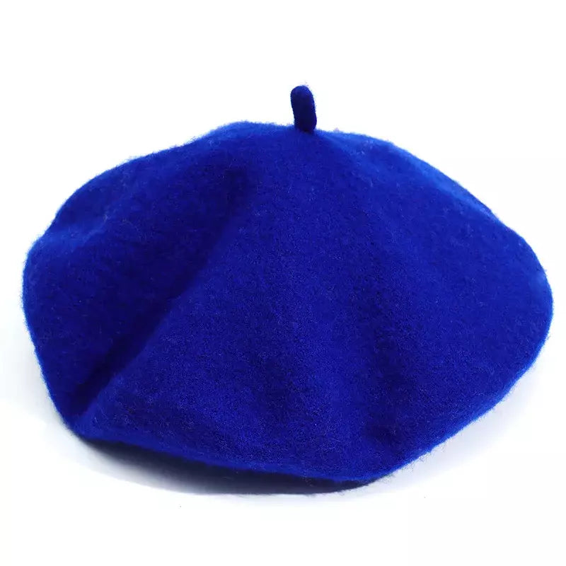 Baudelaire Knitted Wool Beret – Minimalist Soft French Style Hat