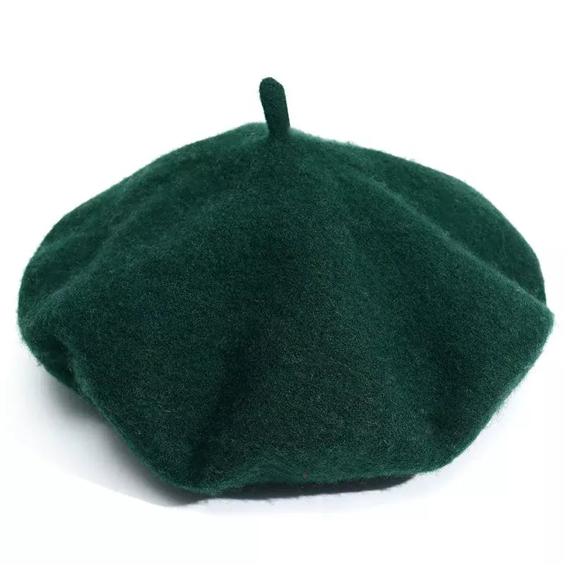 Baudelaire Knitted Wool Beret – Minimalist Soft French Style Hat