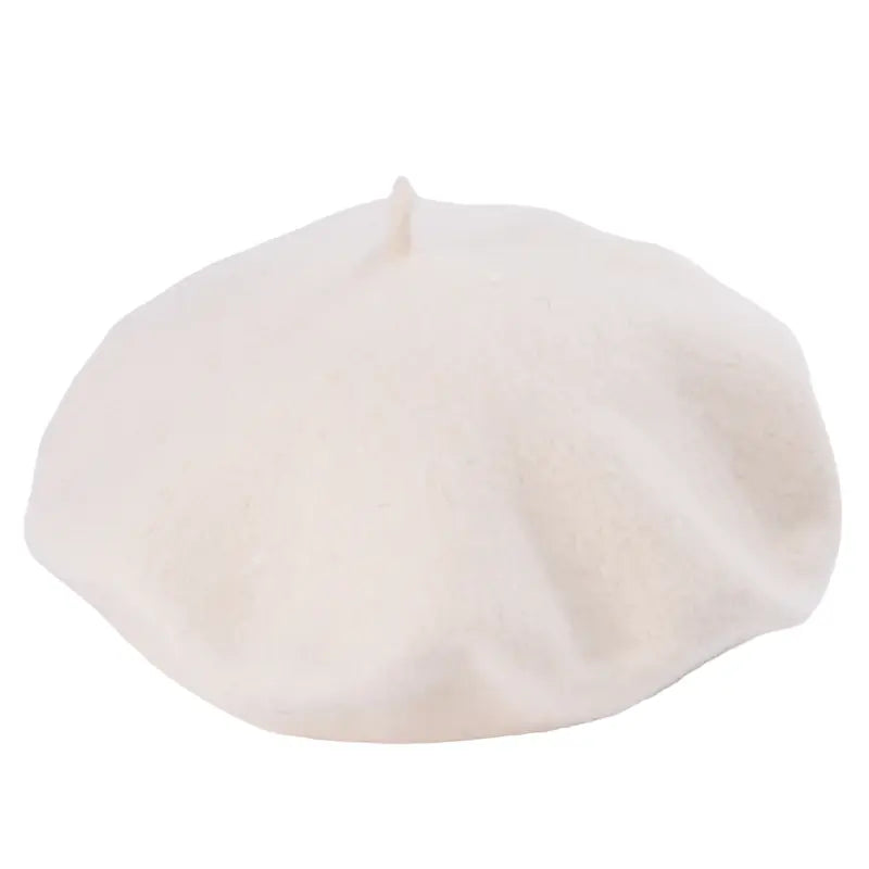Baudelaire Knitted Wool Beret – Minimalist Soft French Style Hat