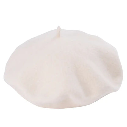 Baudelaire Knitted Wool Beret – Minimalist Soft French Style Hat