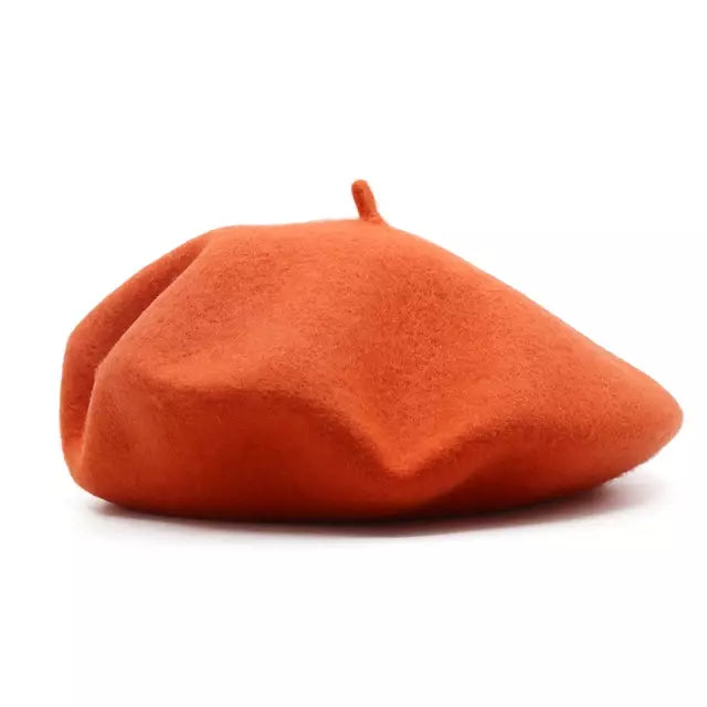 Baudelaire Knitted Wool Beret – Minimalist Soft French Style Hat