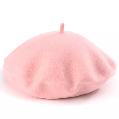 Baudelaire Knitted Wool Beret – Minimalist Soft French Style Hat