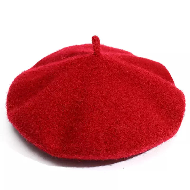 Baudelaire Knitted Wool Beret – Minimalist Soft French Style Hat
