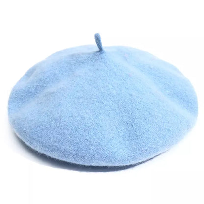 Baudelaire Knitted Wool Beret – Minimalist Soft French Style Hat