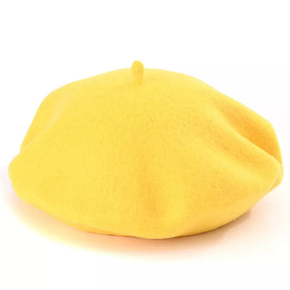 Baudelaire Knitted Wool Beret – Minimalist Soft French Style Hat