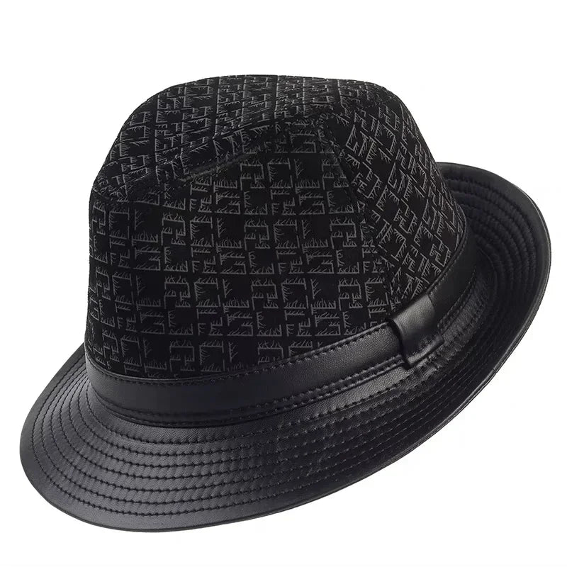 Bayeux Black Genuine Leather Trilby Hat - Timeless Leather Trilby With Clean Silhouette