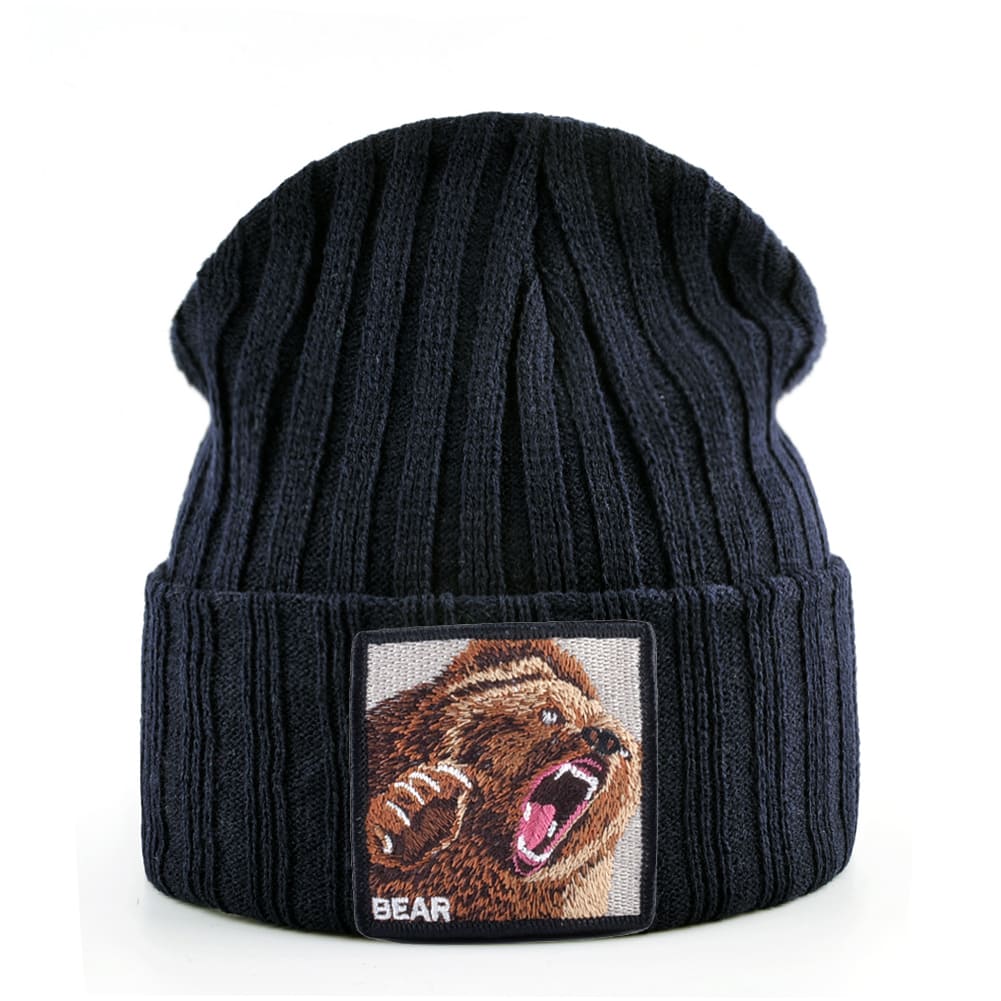elastic-winter-hat-wild-animal-grizzly