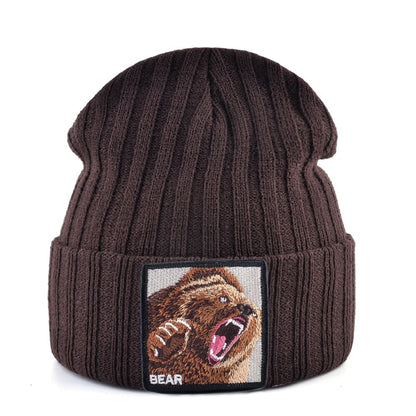 elastic-winter-hat-wild-animal-grizzly