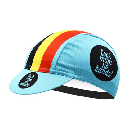 Belgian Flag Cycling Cap Lightweight Acrylic Fits 55 To 61 Cm Under Helmet