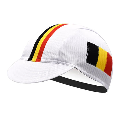 Belgian Flag Cycling Cap Lightweight Acrylic Fits 55 To 61 Cm Under Helmet