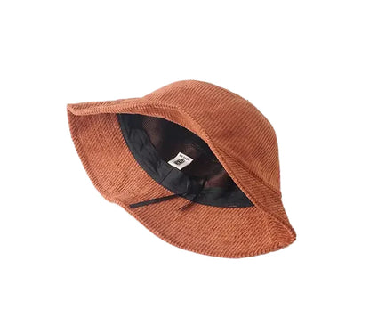 Belgrade Winter Corduroy Bucket Hat - Plain Pattern Warm Corduroy Style For Cold Weather