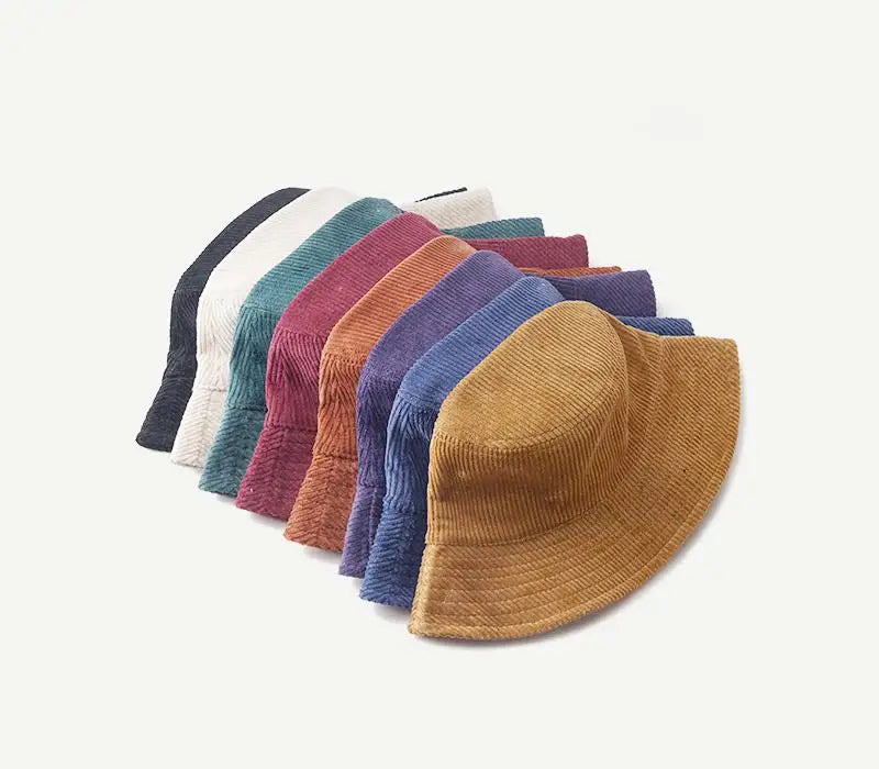 Belgrade Winter Corduroy Bucket Hat - Plain Pattern Warm Corduroy Style For Cold Weather