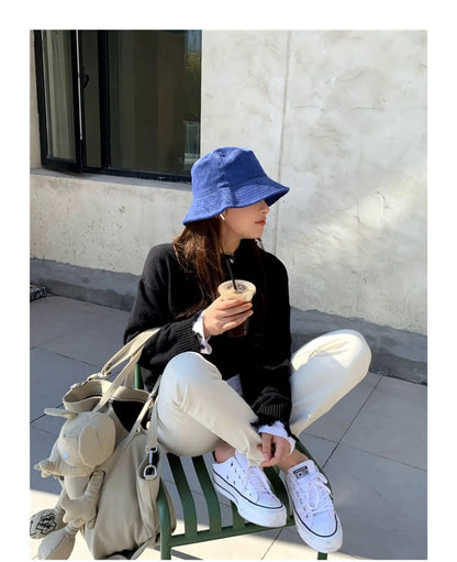 Belgrade Winter Corduroy Bucket Hat - Plain Pattern Warm Corduroy Style For Cold Weather