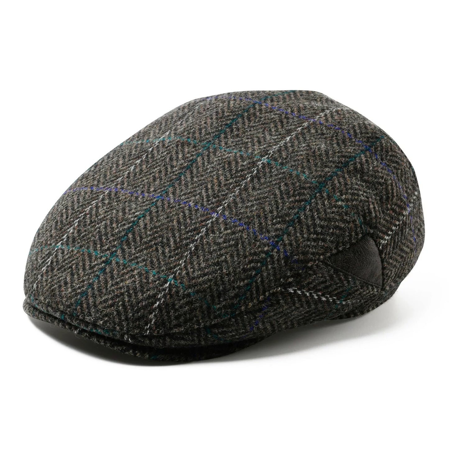 Bellevue Herringbone Wool Flat Cap - Classic All Wool Warmth For Fall And Winter