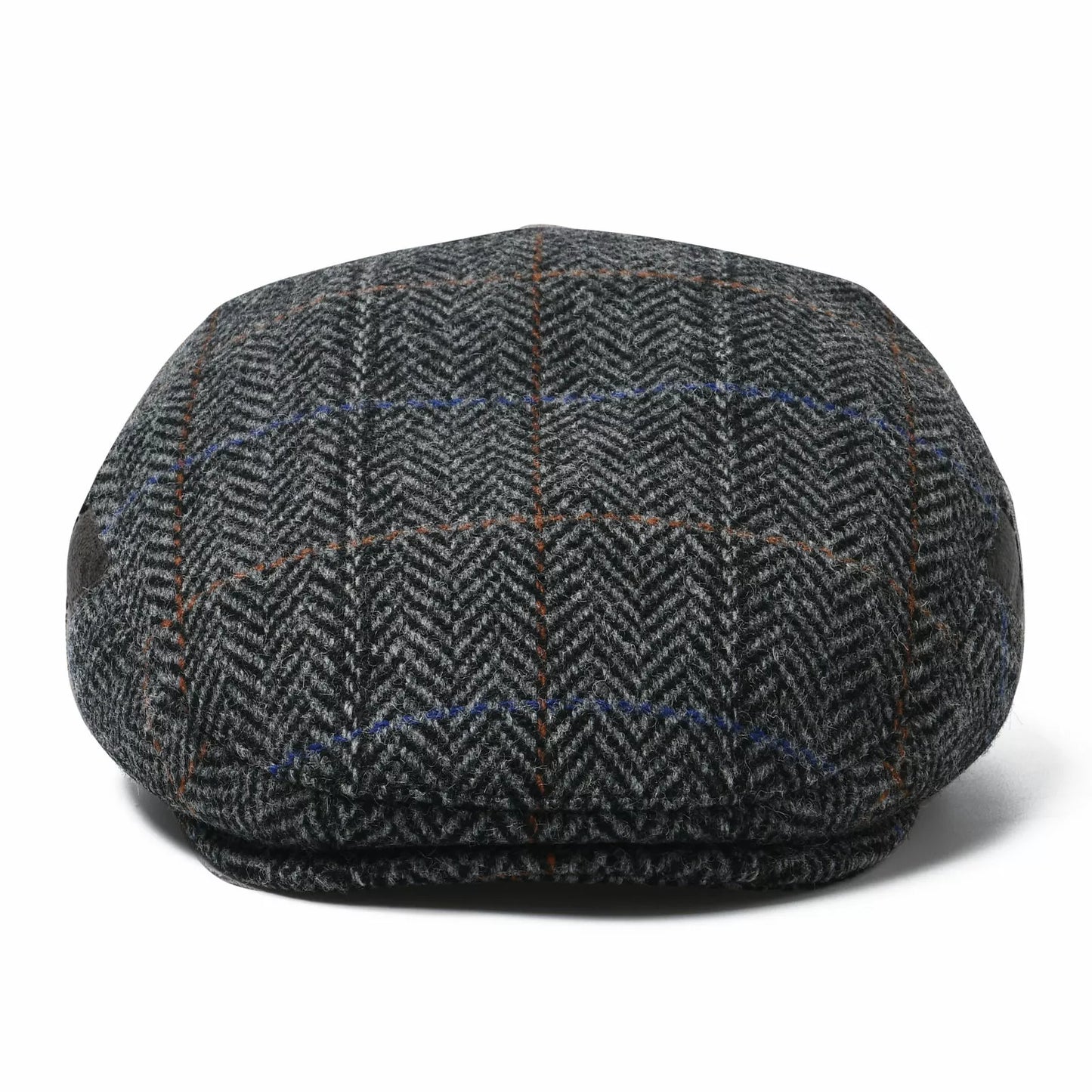 Bellevue Herringbone Wool Flat Cap - Classic All Wool Warmth For Fall And Winter