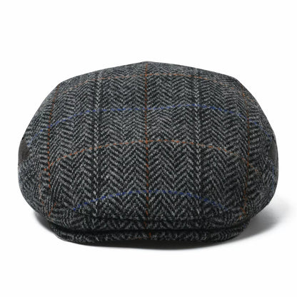 Bellevue Herringbone Wool Flat Cap - Classic All Wool Warmth For Fall And Winter