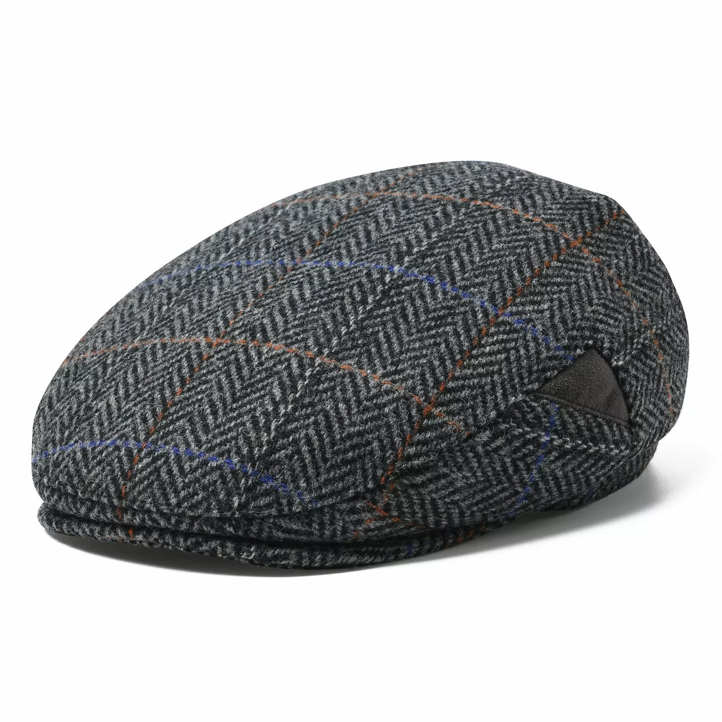 Bellevue Herringbone Wool Flat Cap - Classic All Wool Warmth For Fall And Winter