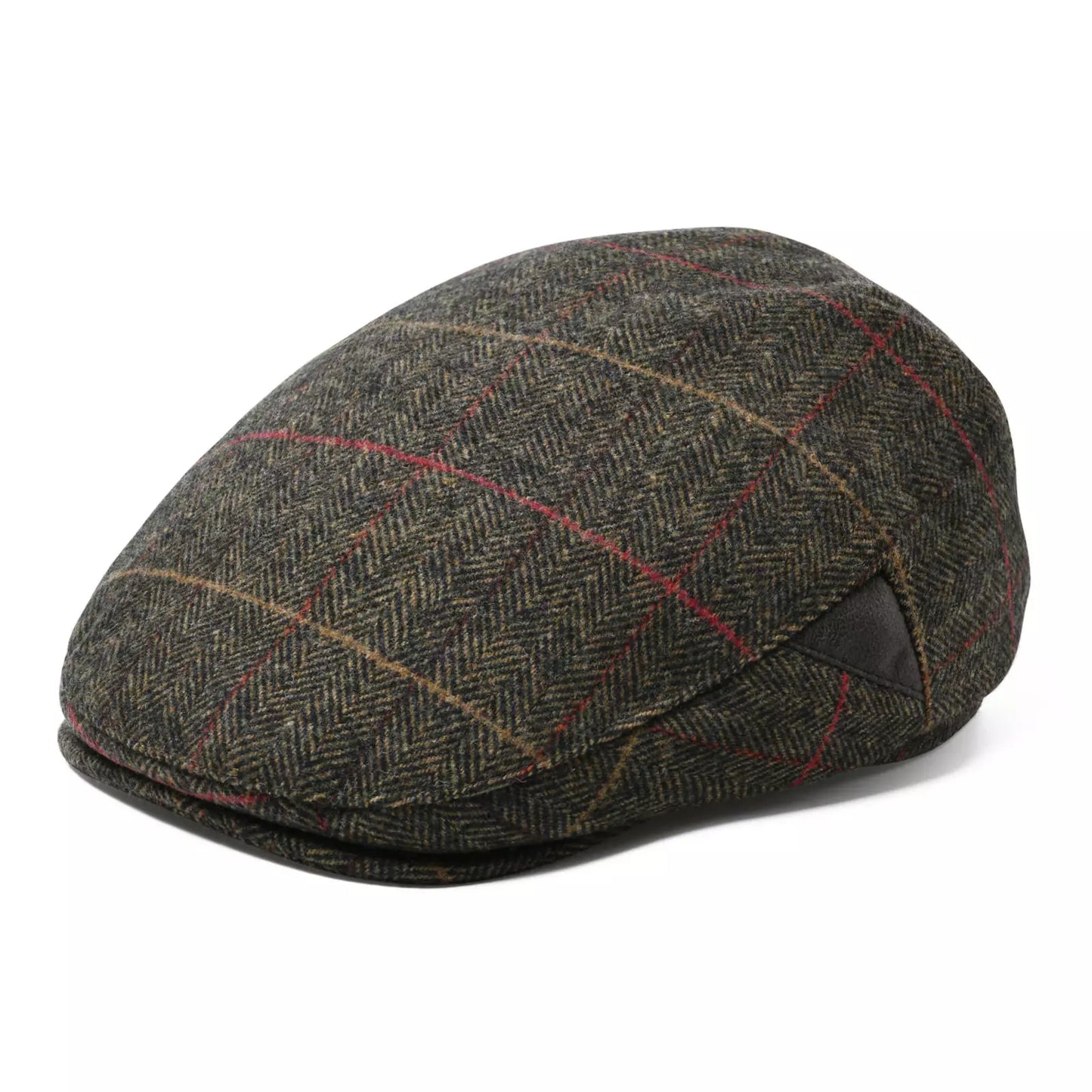 Bellevue Herringbone Wool Flat Cap - Classic All Wool Warmth For Fall And Winter