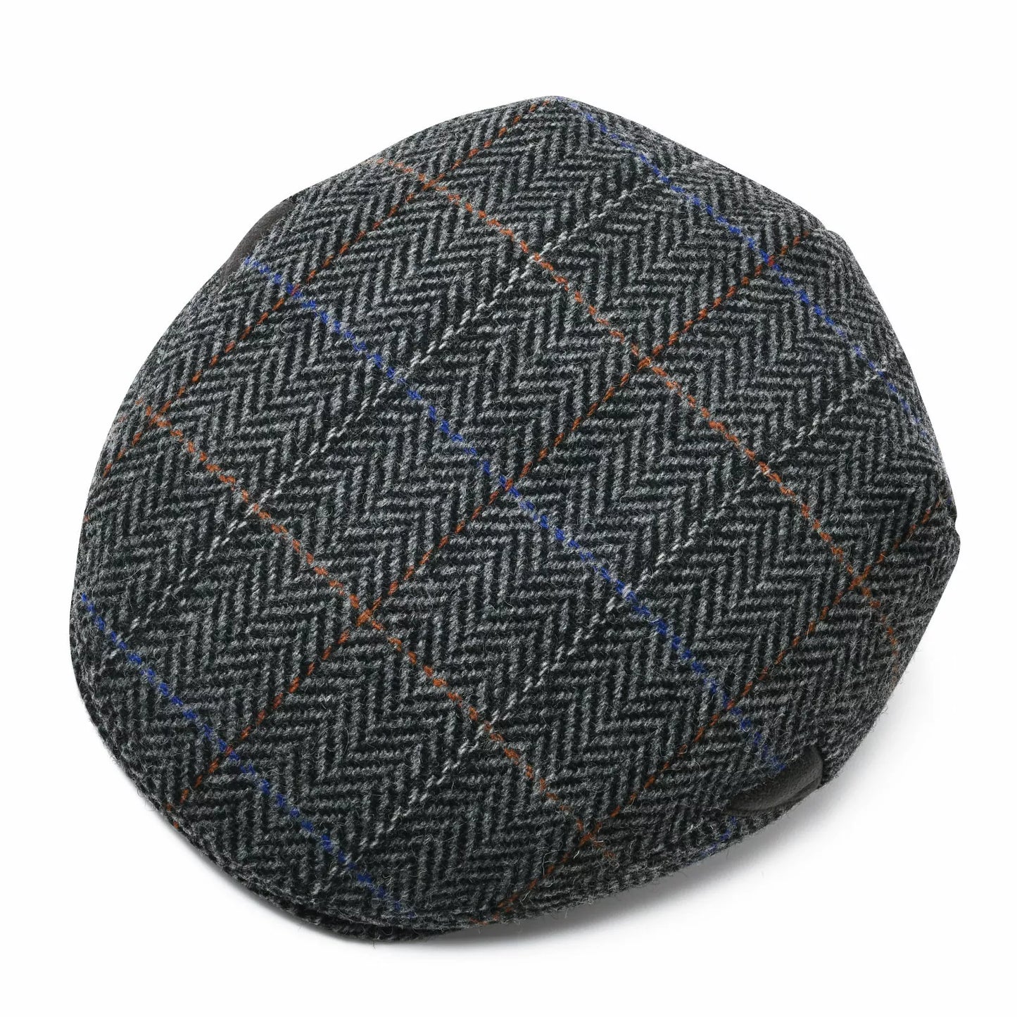Bellevue Herringbone Wool Flat Cap - Classic All Wool Warmth For Fall And Winter