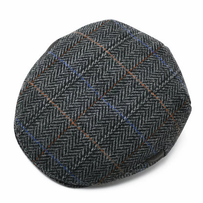 Bellevue Herringbone Wool Flat Cap - Classic All Wool Warmth For Fall And Winter