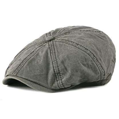Bernard Cotton Newsboy Cap – Classic 8 Panel Flat Hat
