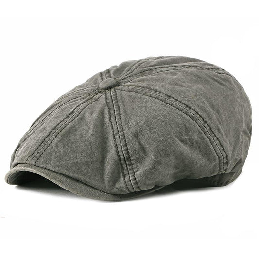 Bernard Cotton Newsboy Cap – Classic 8 Panel Flat Hat