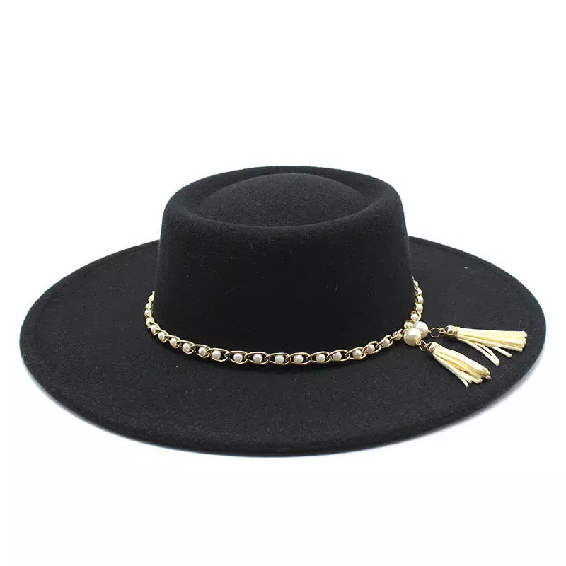 Besanzon Wide Brimmed Porkpie Hat - Classic Porkpie Silhouette With a Generous Brim