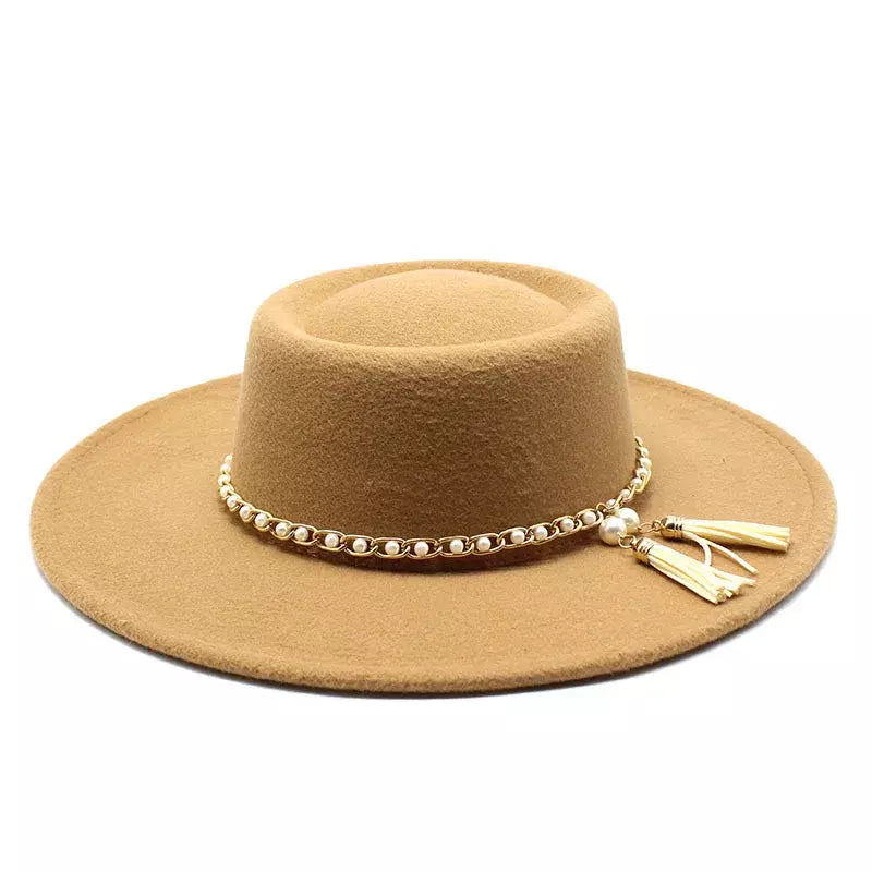 Besanzon Wide Brimmed Porkpie Hat - Classic Porkpie Silhouette With a Generous Brim