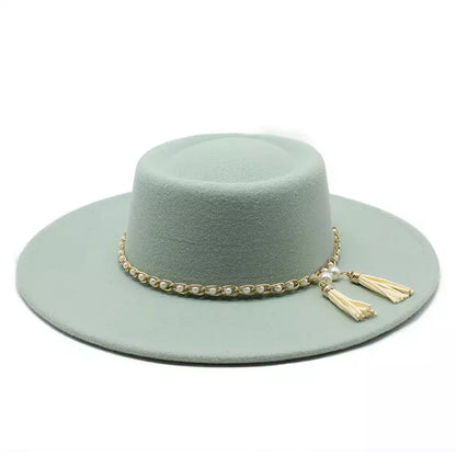 Besanzon Wide Brimmed Porkpie Hat - Classic Porkpie Silhouette With a Generous Brim