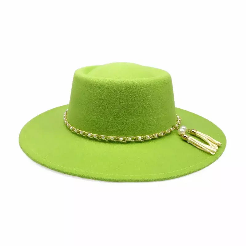 Besanzon Wide Brimmed Porkpie Hat - Classic Porkpie Silhouette With a Generous Brim