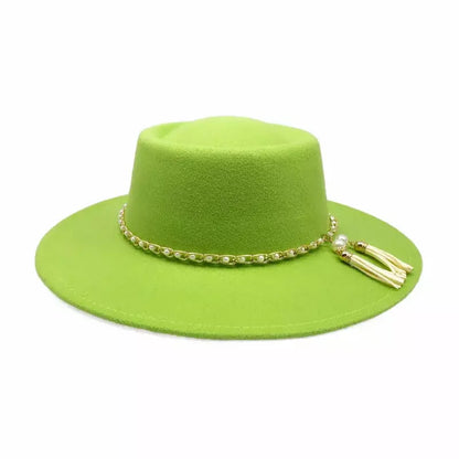 Besanzon Wide Brimmed Porkpie Hat - Classic Porkpie Silhouette With a Generous Brim