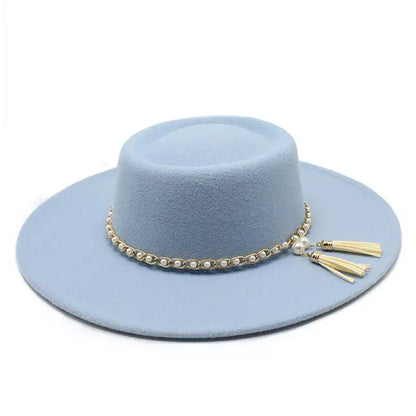 Besanzon Wide Brimmed Porkpie Hat - Classic Porkpie Silhouette With a Generous Brim