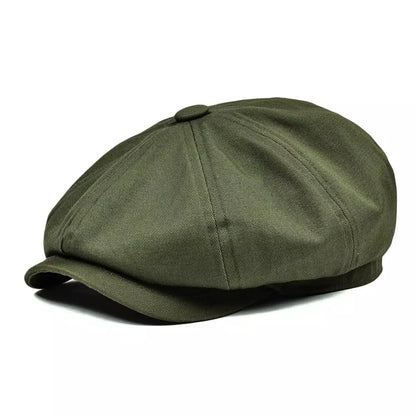 Birmingham Vintage Cotton Newsboy Cap – Classic Breathable Flat Cap