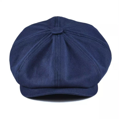 Birmingham Vintage Cotton Newsboy Cap – Classic Breathable Flat Cap