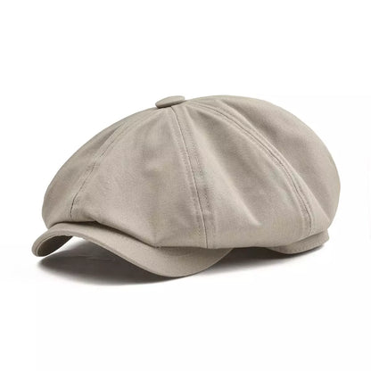 Birmingham Vintage Cotton Newsboy Cap – Classic Breathable Flat Cap