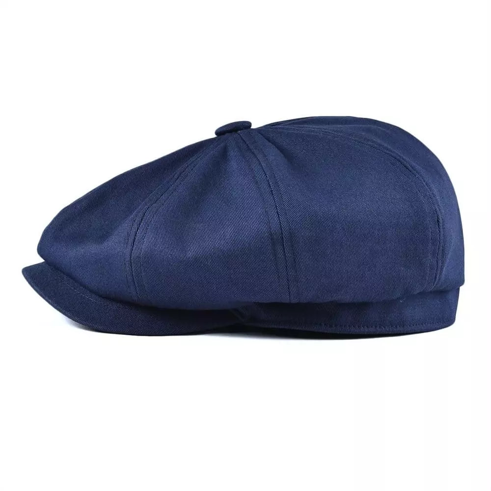 Birmingham Vintage Cotton Newsboy Cap – Classic Breathable Flat Cap