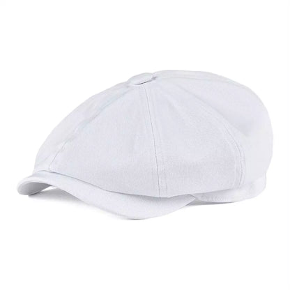 Birmingham Vintage Cotton Newsboy Cap – Classic Breathable Flat Cap