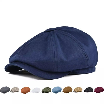 Birmingham Vintage Cotton Newsboy Cap – Classic Breathable Flat Cap