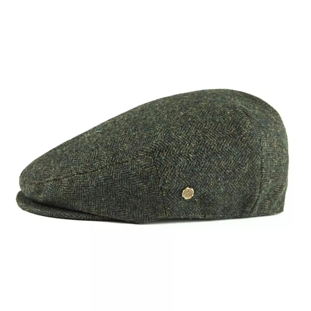 Birmingham Wool Herringbone Flat Cap – Warm Classic Ivy Cap