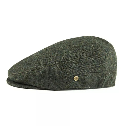 Birmingham Wool Herringbone Flat Cap – Warm Classic Ivy Cap